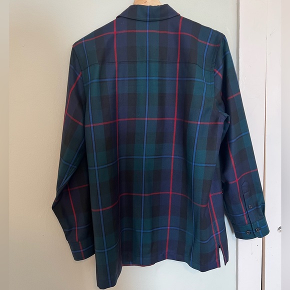 Lauren Ralph Lauren Wool Plaid Flannel Zip Up - Picture 7 of 7